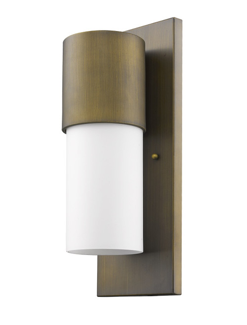 Homeroots Lighting Contemporary Brushed Gold and White Wall Light, Brushed Gold Finish