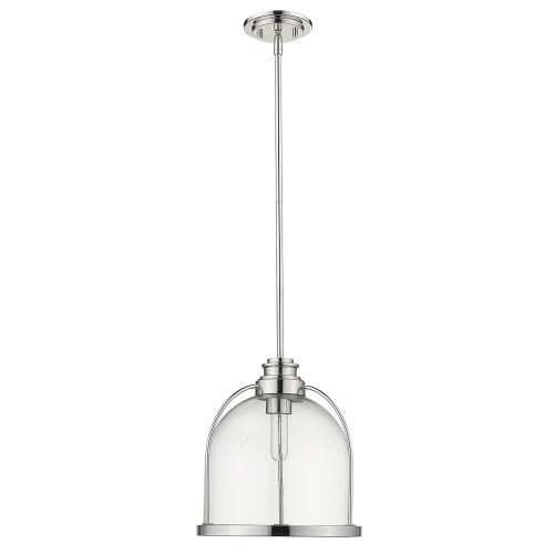 Homeroots Lighting Stanton 1-Light Polished Nickel Pendant
