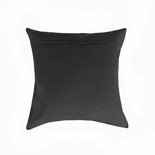 Homeroots Salt and Pepper Cowhide Pillow