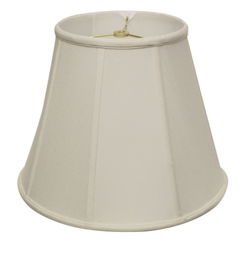 White Monay Shantung Silk Empire Lamp Shade