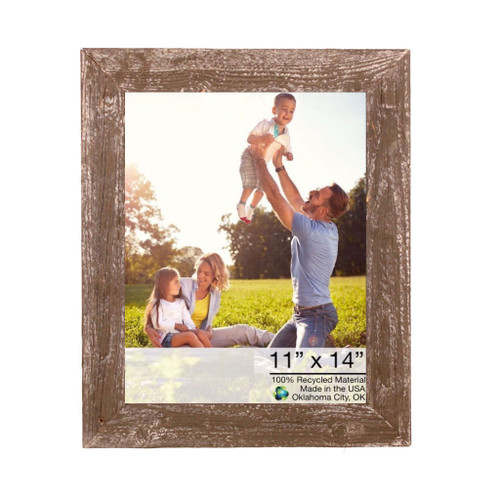 11" x 14" Espresso Solid Wood Hanging Picture Frame