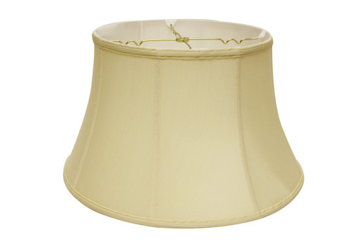 Antiqued White Monay Shantung Silk Drum Lamp Shade