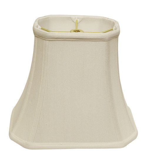 White Monay Shantung Silk Bell Lamp Shade Home Accent