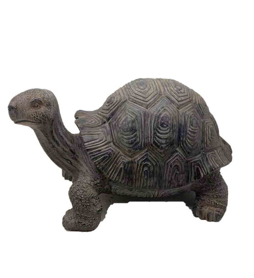 Homeroots Outdoors Dark Brown Tortoise Indoor Outdoor Statue