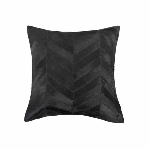 Homeroots Home Decor 18 X 18 X 5 Inches Black and Natural Pillow