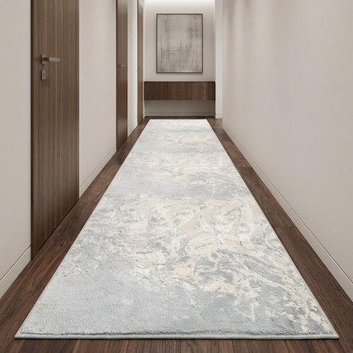10' Cream And Beige Trellis Area Rug