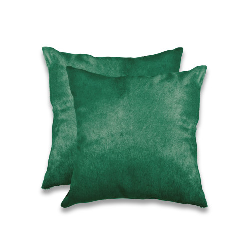 Homeroots Home Decor 18 X 18 X 5 Inches Verde Cowhide Pillow 2 Pack