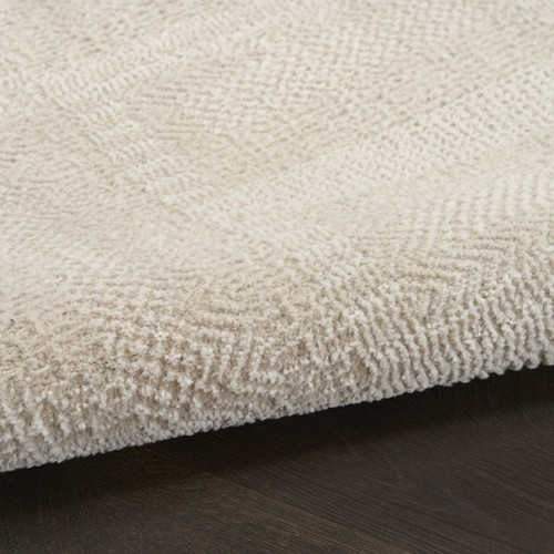 5' X 7' Tan Geometric Power Loom Area Rug