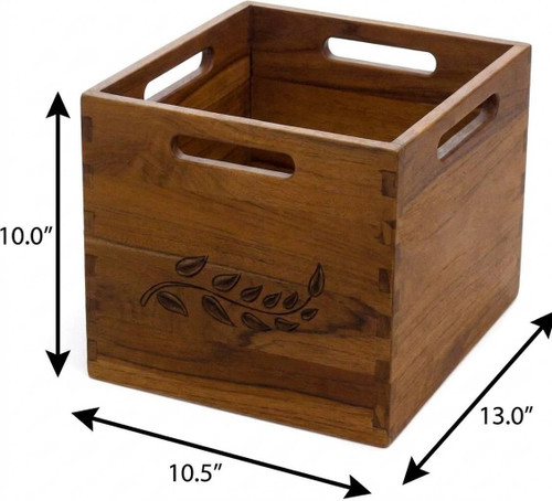 11" Brown Solid Wood Bathroom Storage Furniture Set