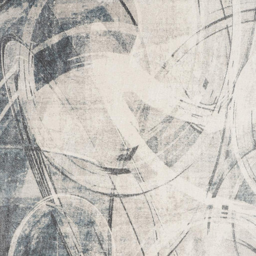 4' X 6' Blue Abstract Area Rug