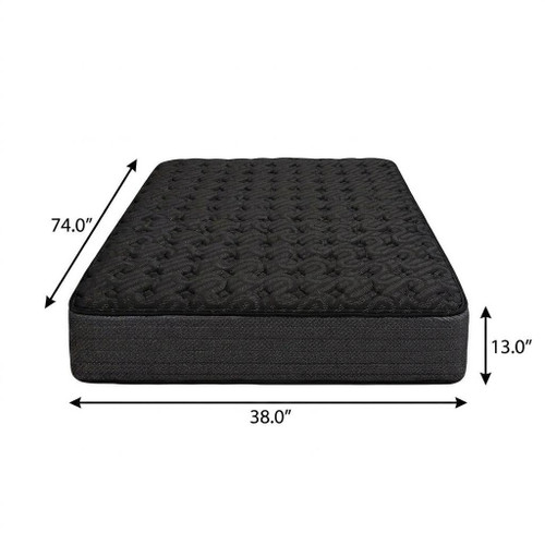 13" Copper Infused Twin Gel Memory Foam Extra Firm Hybrid Mattress