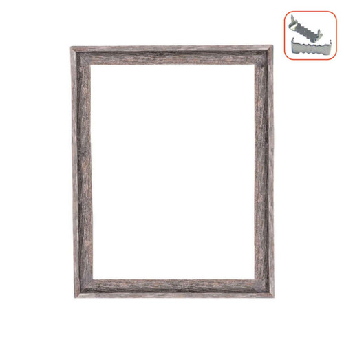 18" x 24" Gray Solid Wood Hanging Picture Frame