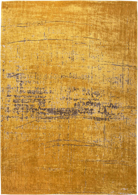 5' X 7' Yellow And Brown Chevron ,Washable, Area Rug