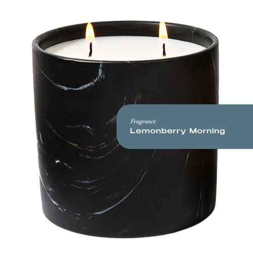Lemonberry Morning Black Marquina Candle 