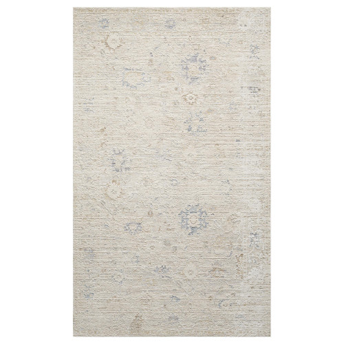 9' X 12' Beige And Ivory Abstract Area Rug