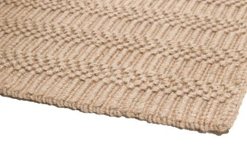 6' Natural Jute Abstract Hand Woven Area Rug