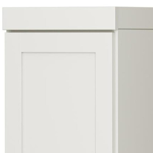 72" Off White Solid Wood Two Door Pantry Or Storage Closet