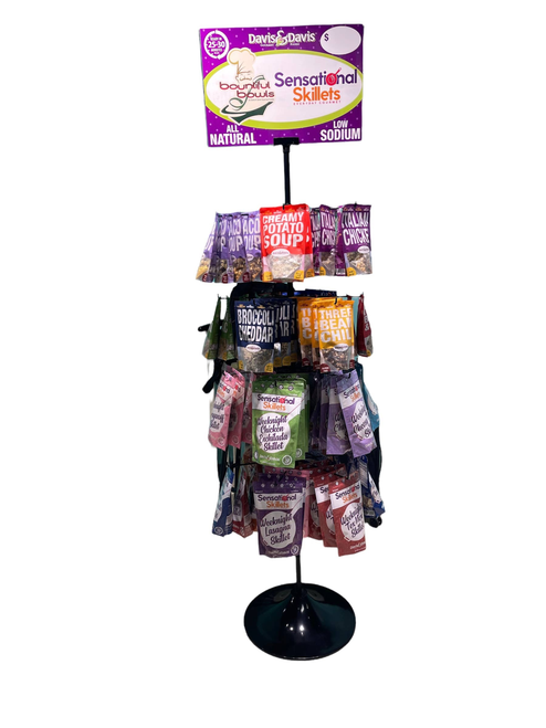 Bountiful Bowls/Sensational Skillet Floor Spinner Rack