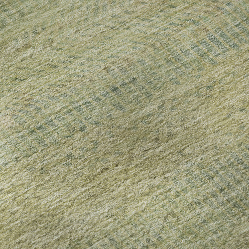 9' X 12' Wheat Gold And Green Striped Washable Area Rug With UV Protection