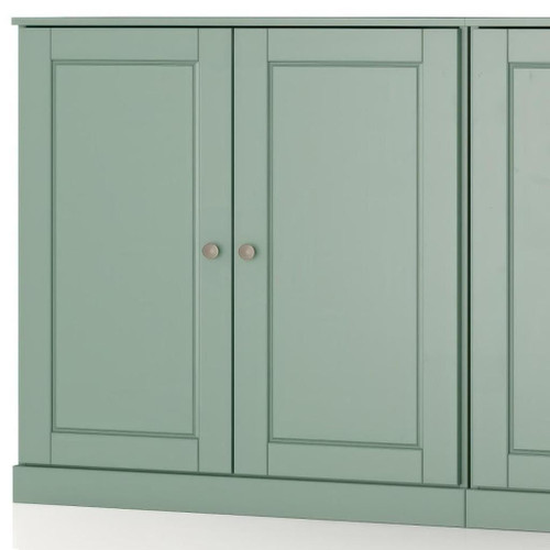64" Sage Solid Wood Sideboard With Two Doors
