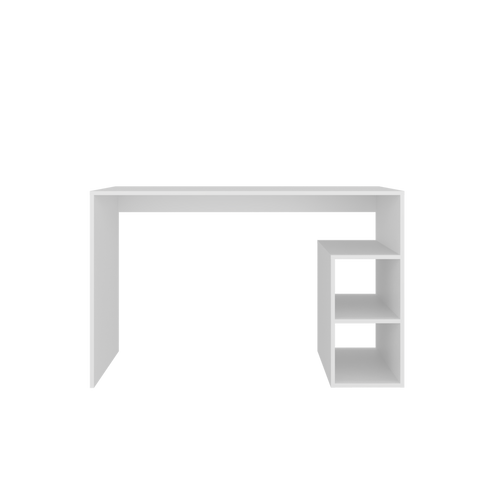 47" White Wood Computer Desk
