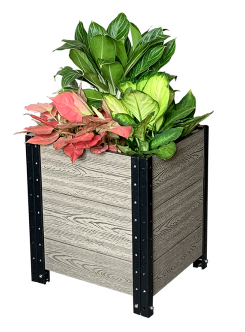 Planter Box Cornerstone in Grey 17" L x 19" W x 21" H 