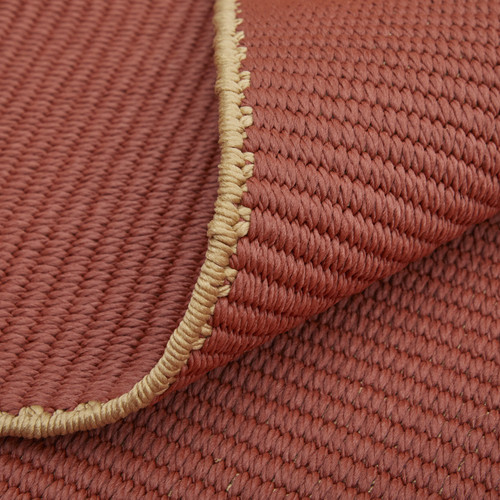 10' X 14' Red and Tan Hand Woven Area Rug