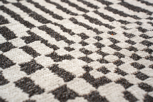 9' X 13' Gray And Beige Geometric Washable Area Rug With UV Protection