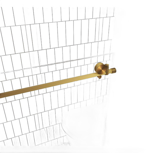 76" X 48" Aluminum and Tempered Glass Shower Door