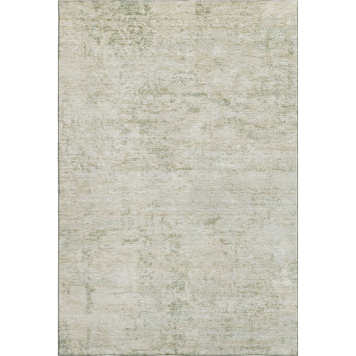 8' X 10' Linen And Beige Abstract Washable Area Rug With UV Protection