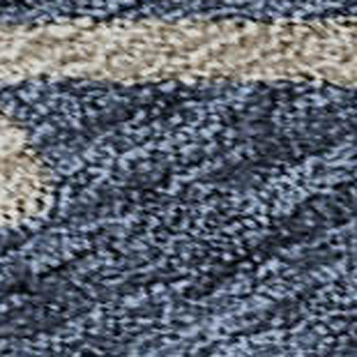5' X 8' Navy Blue Copper And Gray Floral Washable Area Rug With UV Protection