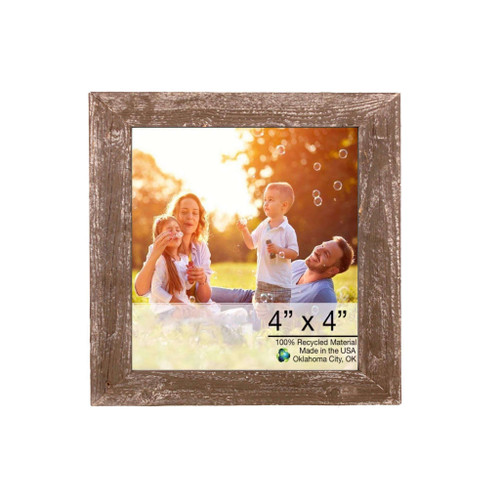 4" x 4" Espresso Solid Wood Tabletop Picture Frame