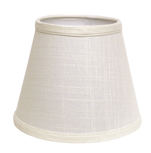 White Linen Empire Lamp Shade Modern Style