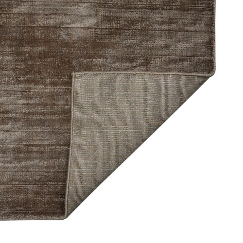 2' X 3' Brown And Gray Striped Hand Woven Area Rug
