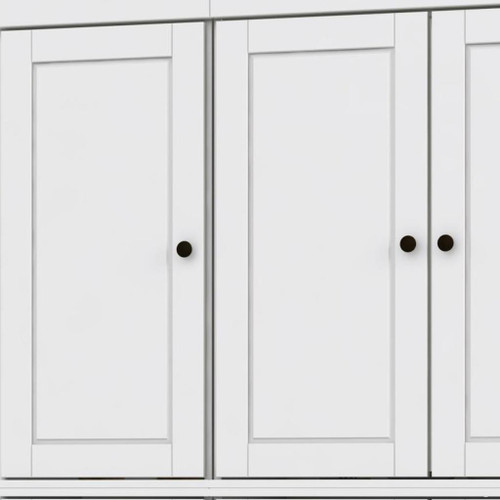 72" White Solid Wood 8 Pantry Or Storage Closet
