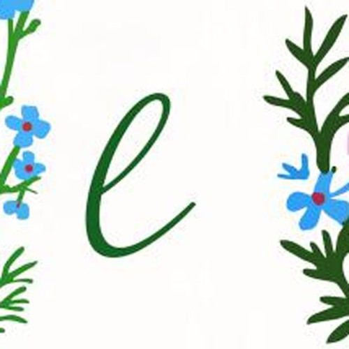 47" Green And White Solid Wood Floral Bouquet Hello Porch Sign