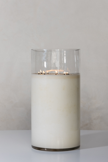 The Lobby Luxury Hearth Candle - 600 Hr Burn - [Off the Grid] Amber Sage and Moss