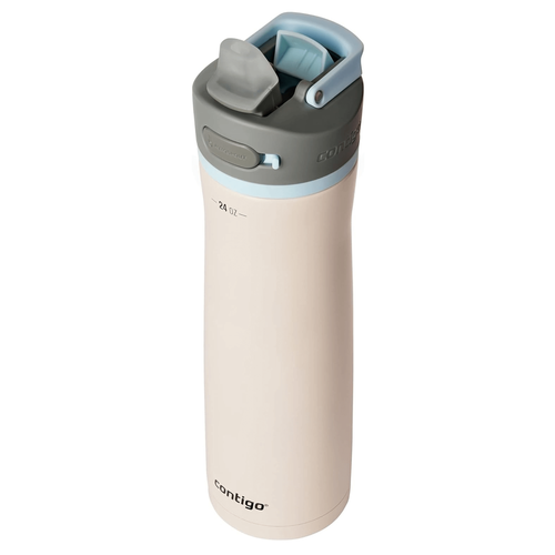 Chill Stainless Steel Water Bottle with Autospout Straw Lid and Filter Salt