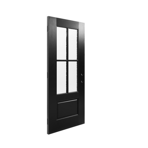 82" X 38" Black Composite Prehung Door