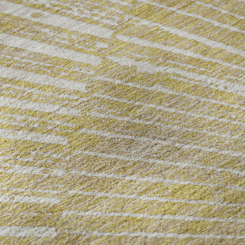 9' X 12' Wheat And Beige Geometric Washable Area Rug With UV Protection