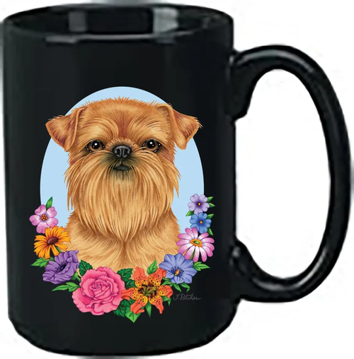 Brussells Griffon - Best of Breed Ceramic 15oz Coffee Black Mug