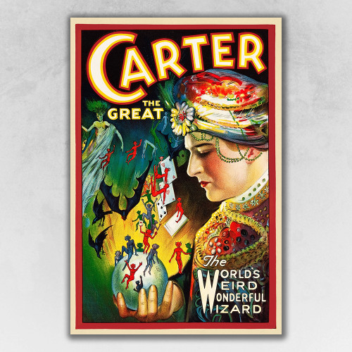 Vintage Carter Vintage Magic Unframed Print Wall Art Paper Modern Style