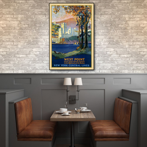 West Point New York Vintage Travel Unframed Print Wall Art Paper Decor