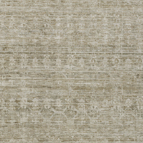 8' X 10' Taupe And Beige Striped Washable Indoor Outdoor Area Rug
