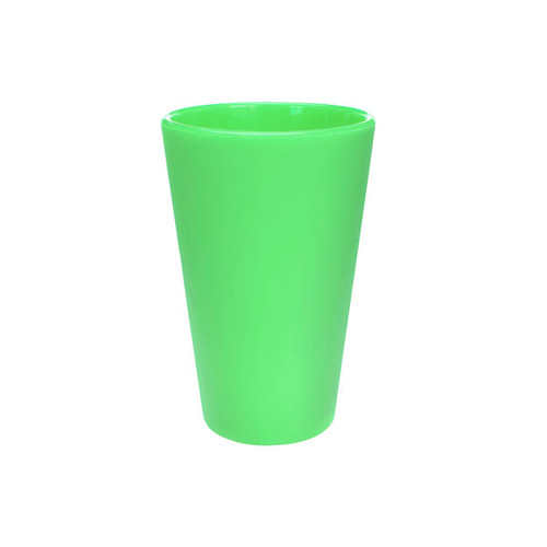 Neon Green Silicone Straight Shape Stemless Pint Glass