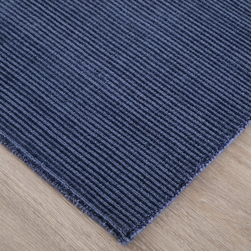 8' X 10' Blue Hand Woven Area Rug