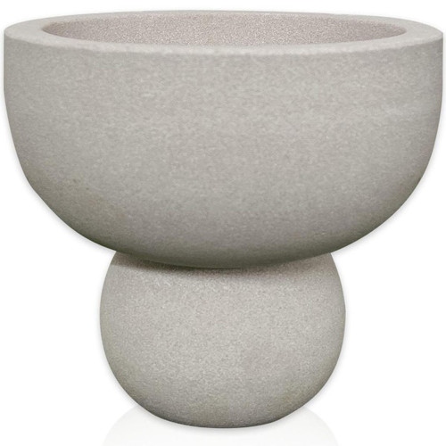 5" Cream Stone Decorative Bowl