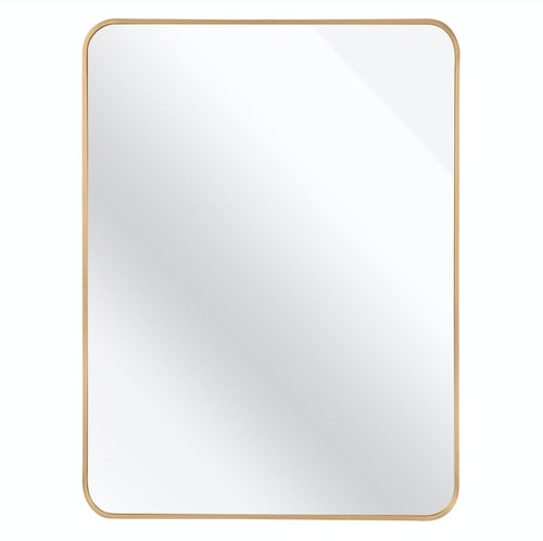 40" Gold Aluminum Framed Full Length Hanging Mirror