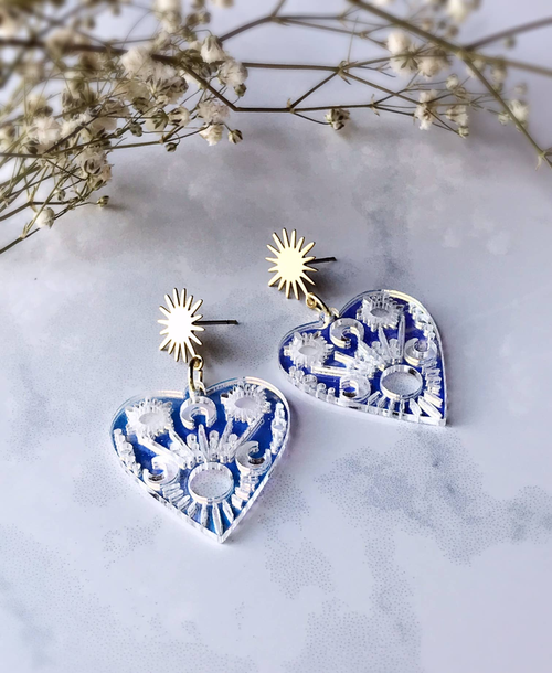 Mystical Sun & Moon Earrings