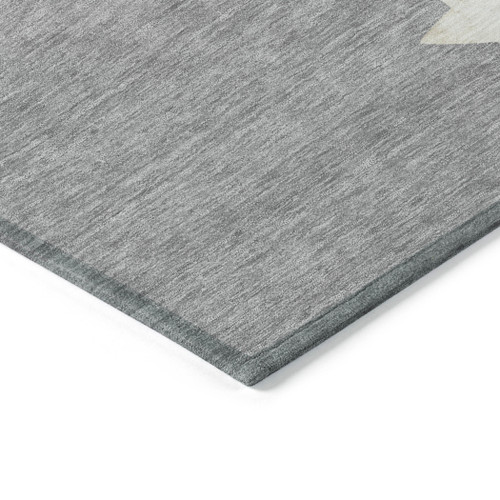 10' X 14' Gray Beige Ivory And Taupe Presents Washable Indoor Outdoor Area Rug